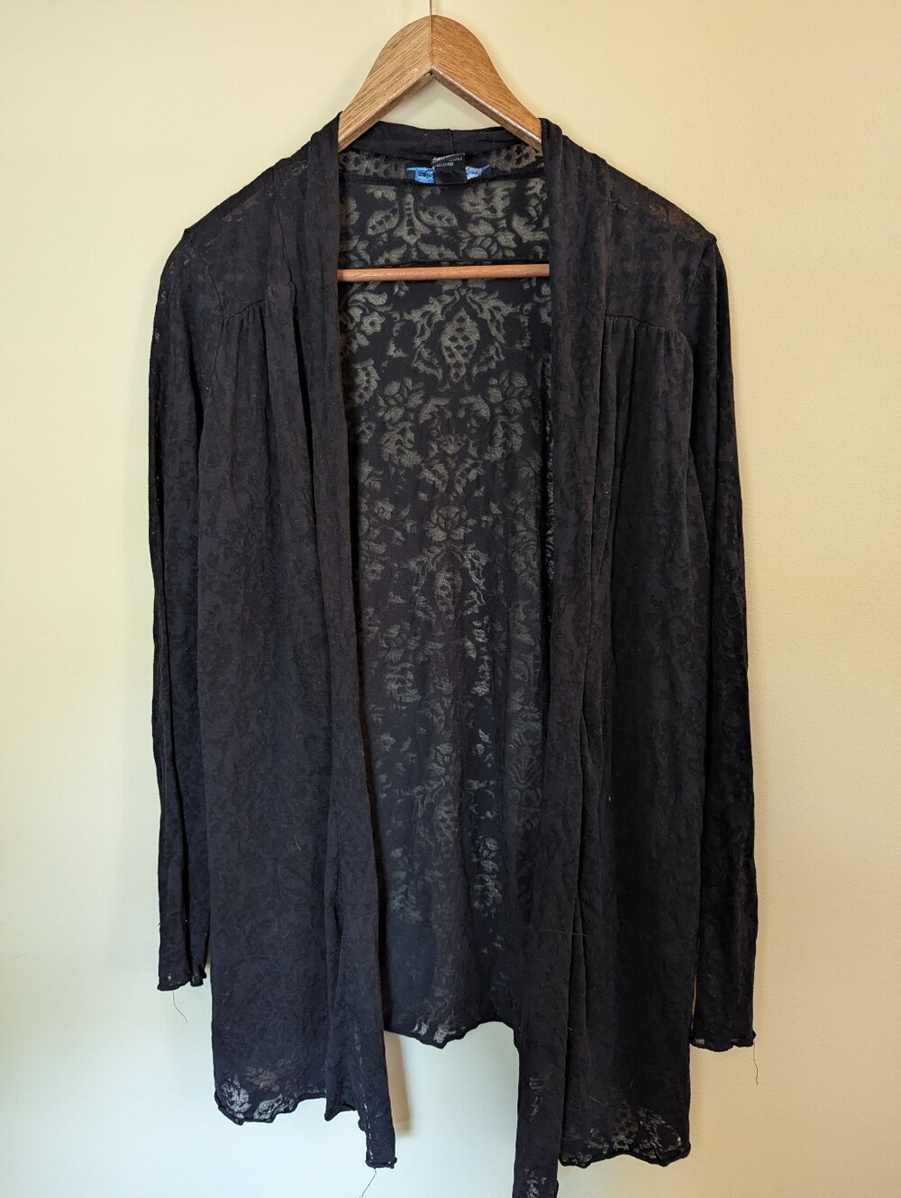 Saint Tropez West Sheer Long Sleeve Cardigan size M
